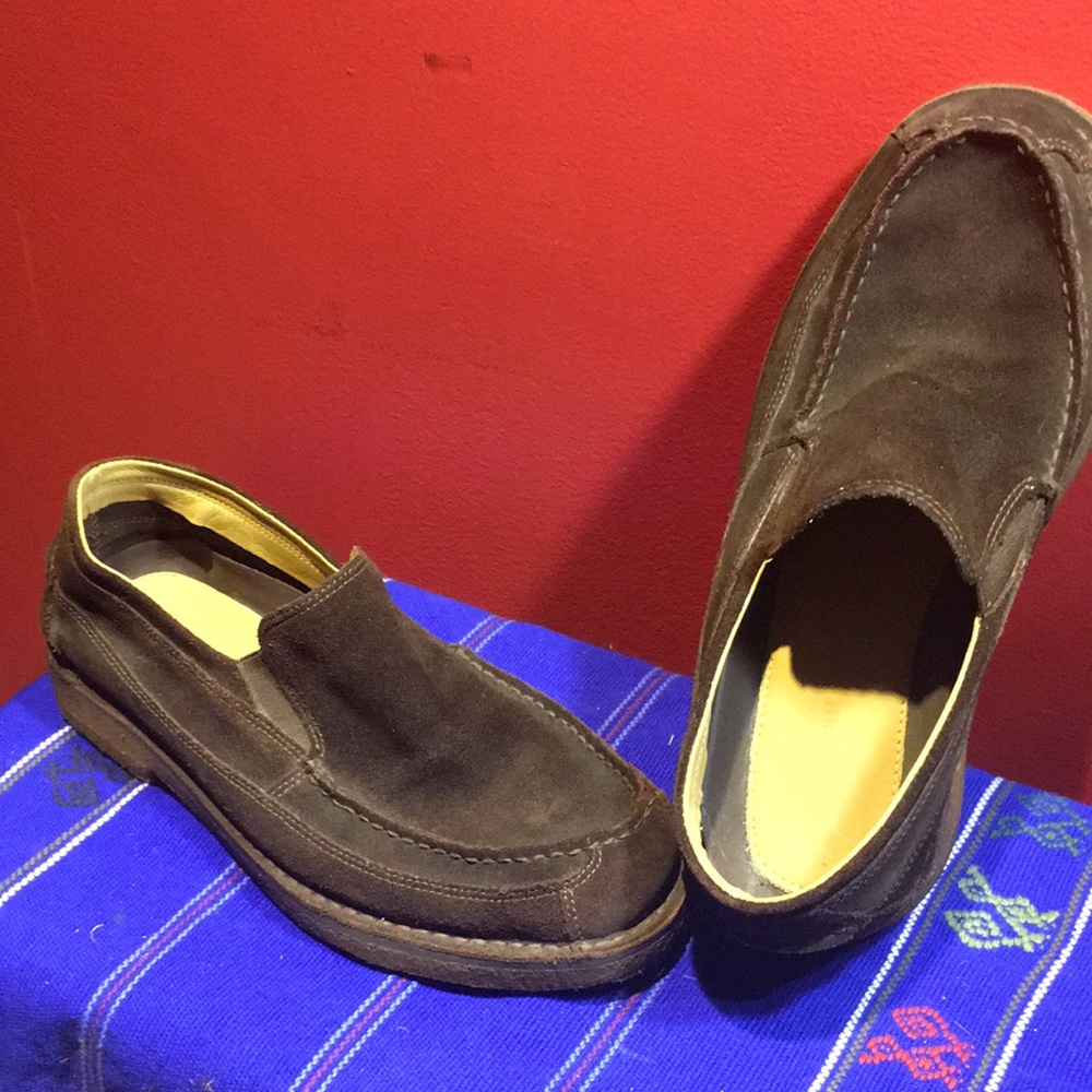 Brown suede shoes